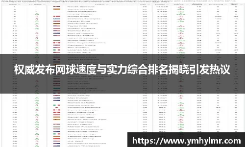 权威发布网球速度与实力综合排名揭晓引发热议